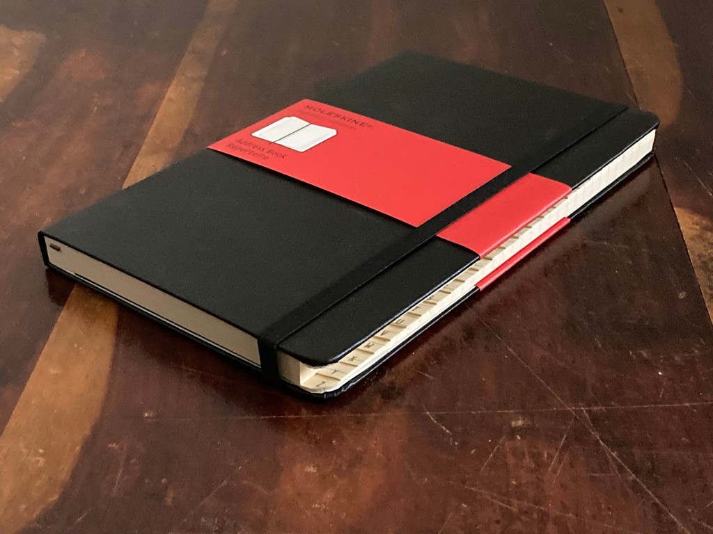 Moleskine Classic Desk Pro Address Book Large Black Hard Cover 5″ x 8.25″