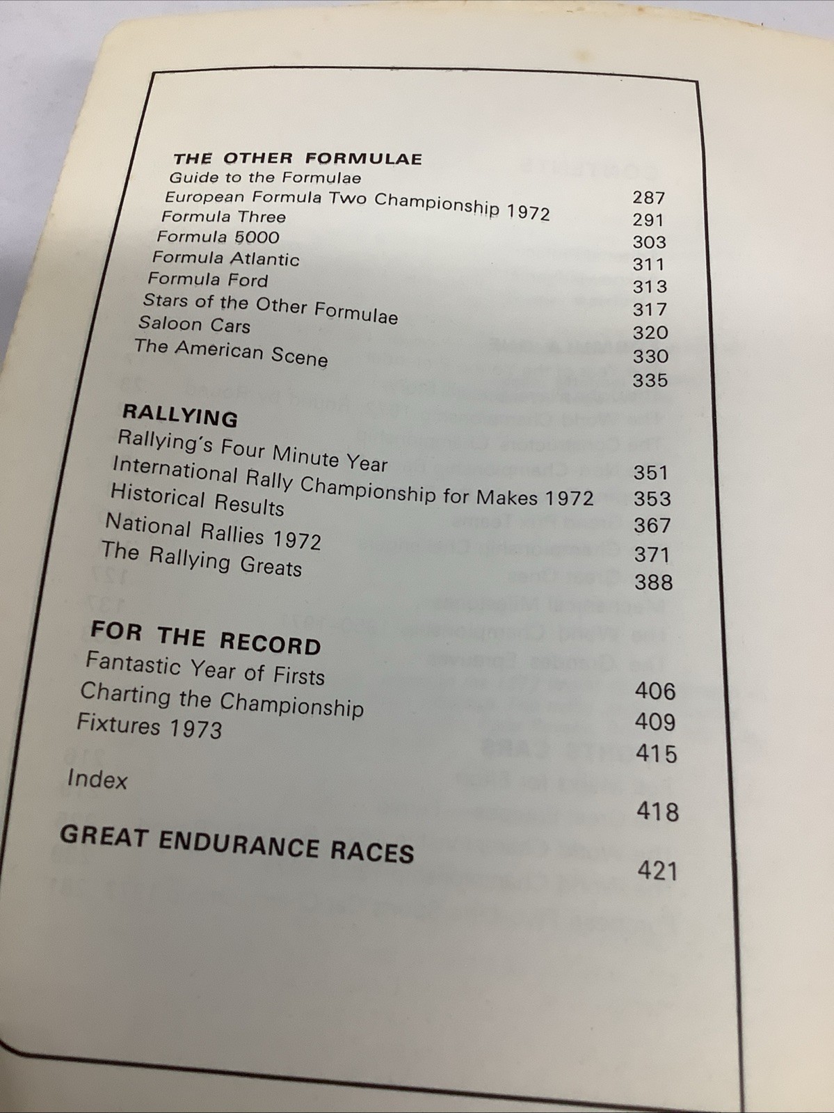 JOHN PLAYER MOTORSPORT YEAR BOOK 1973 420 PAGES SOFT COVER BOOK