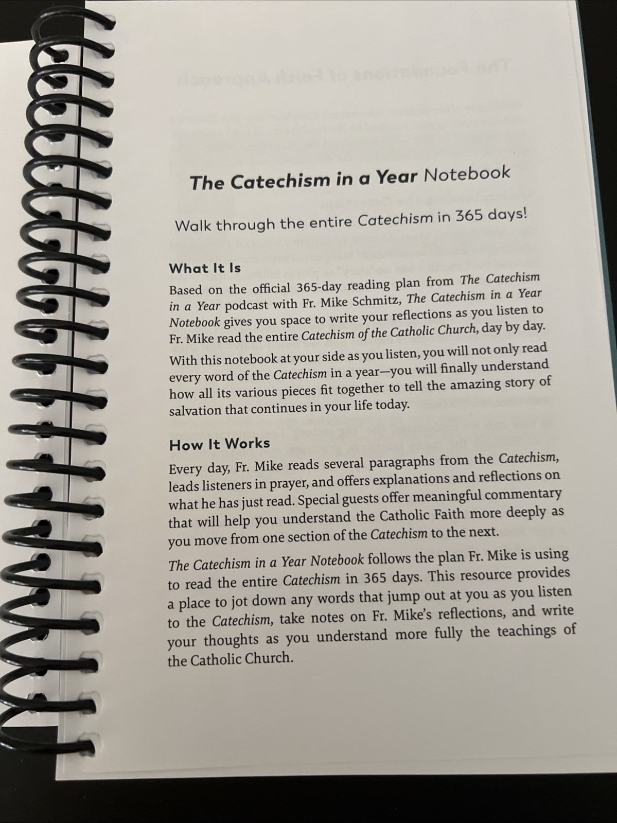 The Catechism in a Year Notebook