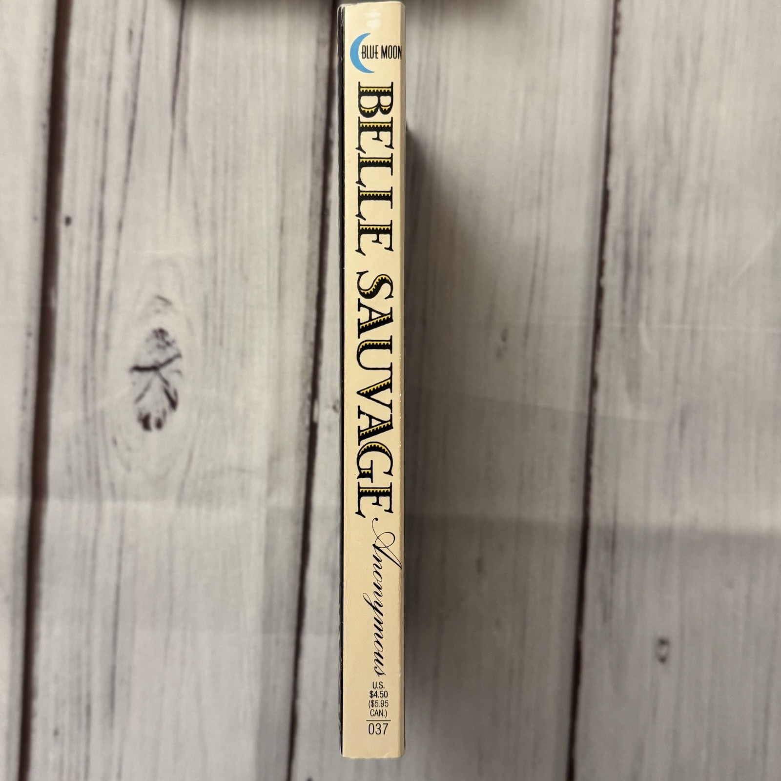 Belle Sauvage Richard Manton 1988 Blue Moon #037 Erotic Sleaze Paperback Smut