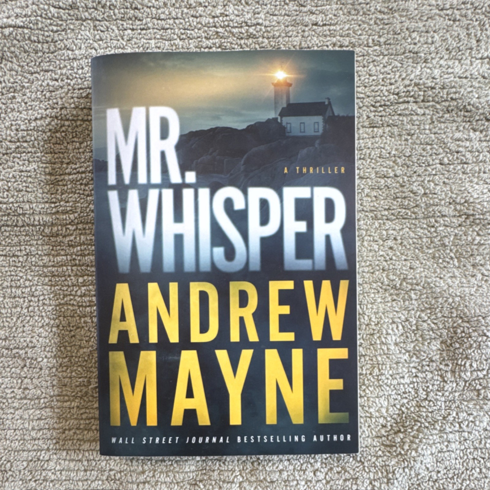 Andrew Mayne Mr. Whisper Paperback Thriller Crime Novel English