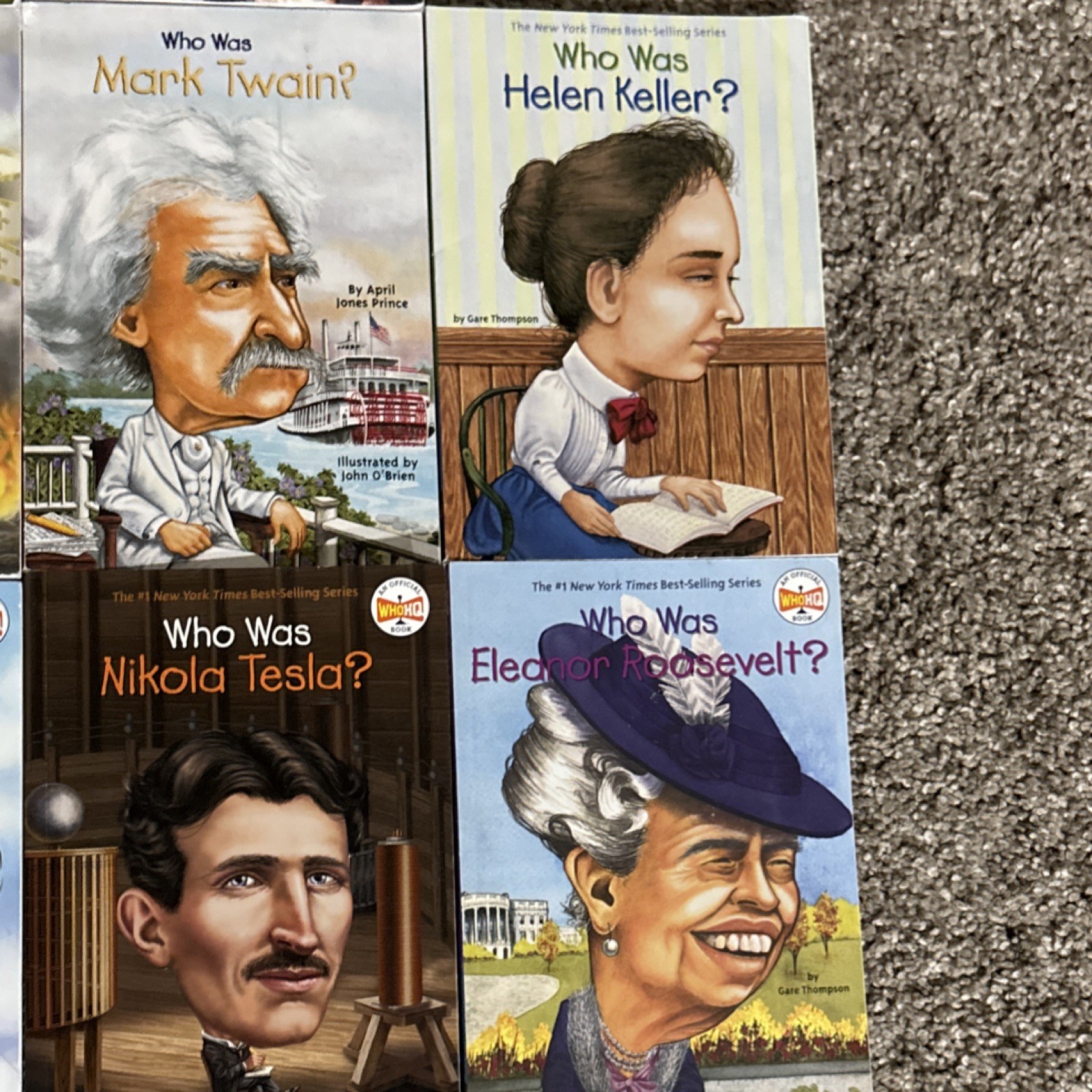 Who Was? Nonfiction Biographies Book Lot of 22