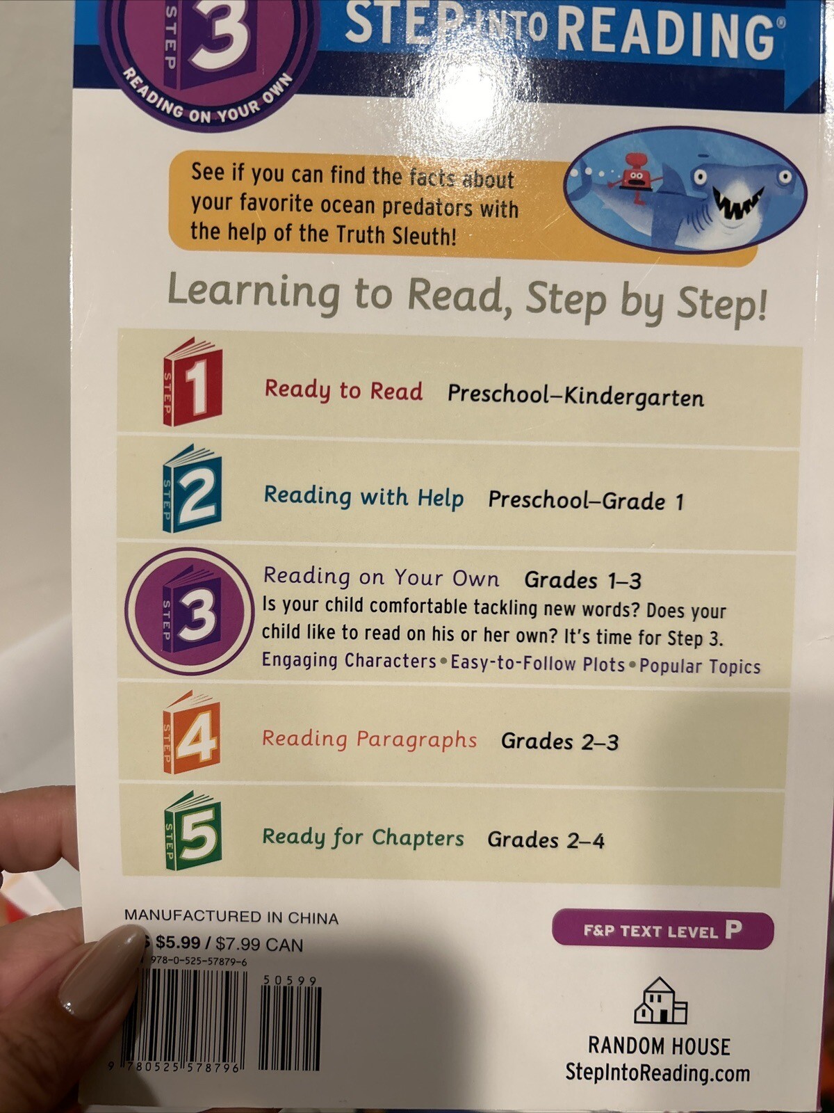 Step into Reading Ser.: Truth or Lie: Sharks! by Erica S. Perl (2019, Trade…