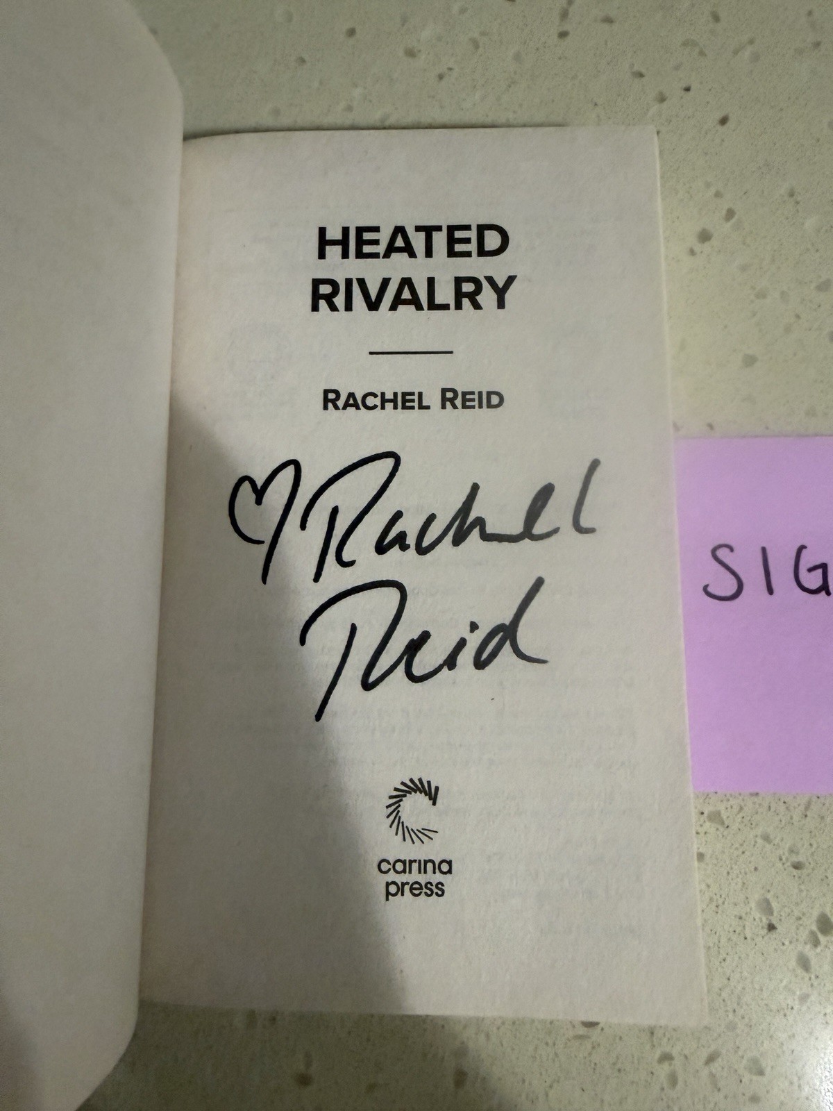 Heated Rivalry by Rachel Reid – OOP – Mass Market – SIGNED – Game Changers