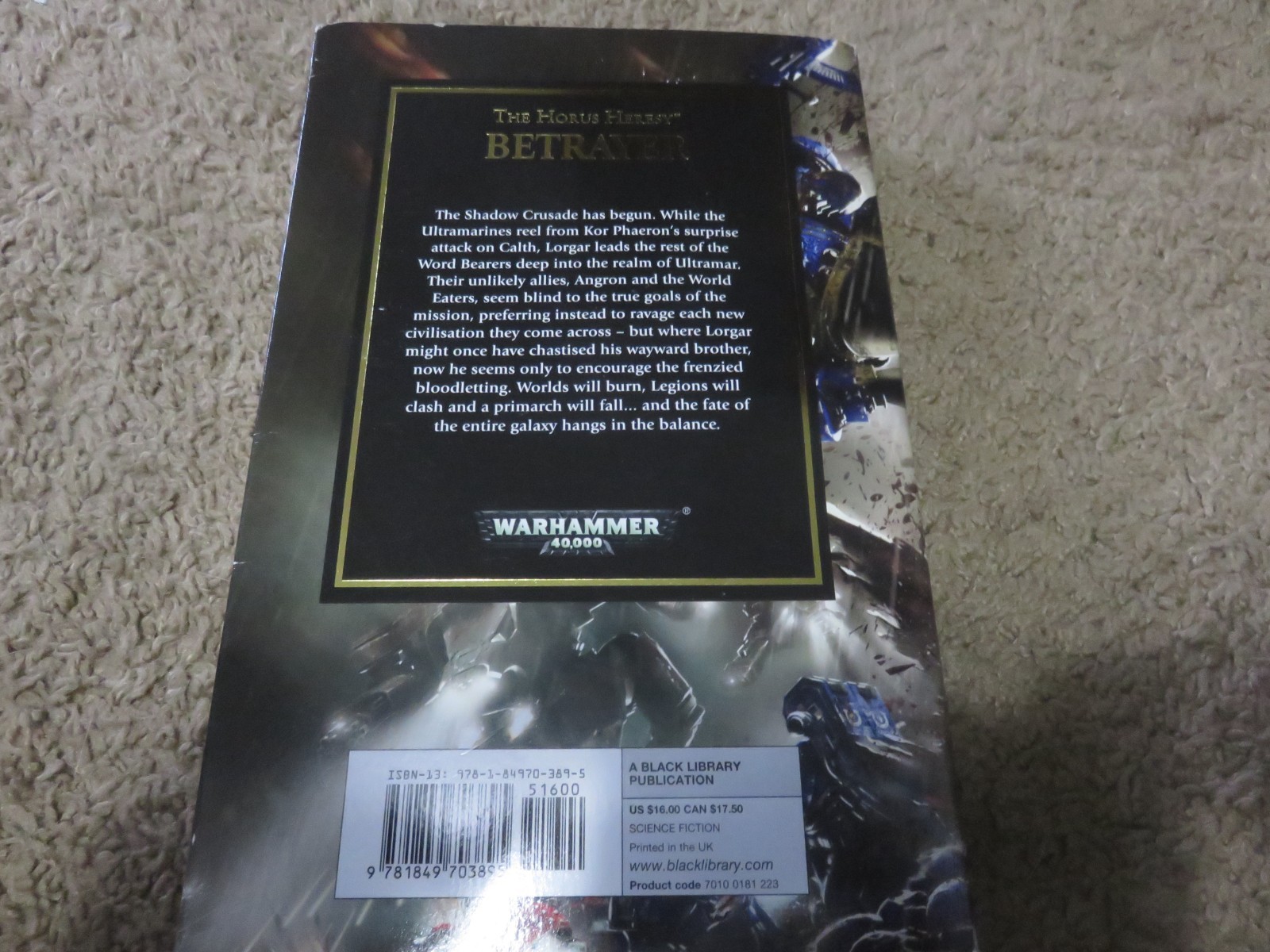 Betrayer by Aaron Dembski-Bowden (Horus Heresy 1st Print Warhammer 40k)