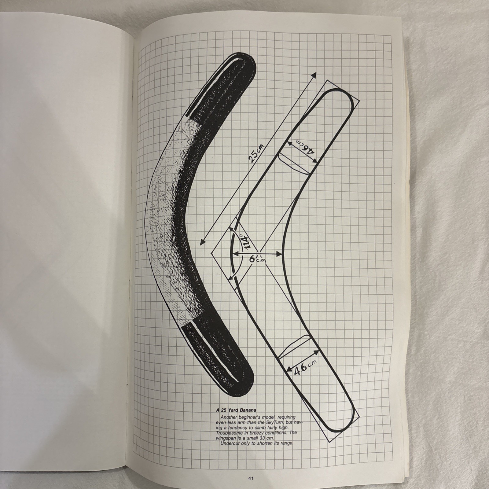 1985 THE BOOMERANG BOOK John Cassidy, Klutz Press, w/ Boomerang 1st Print VTG