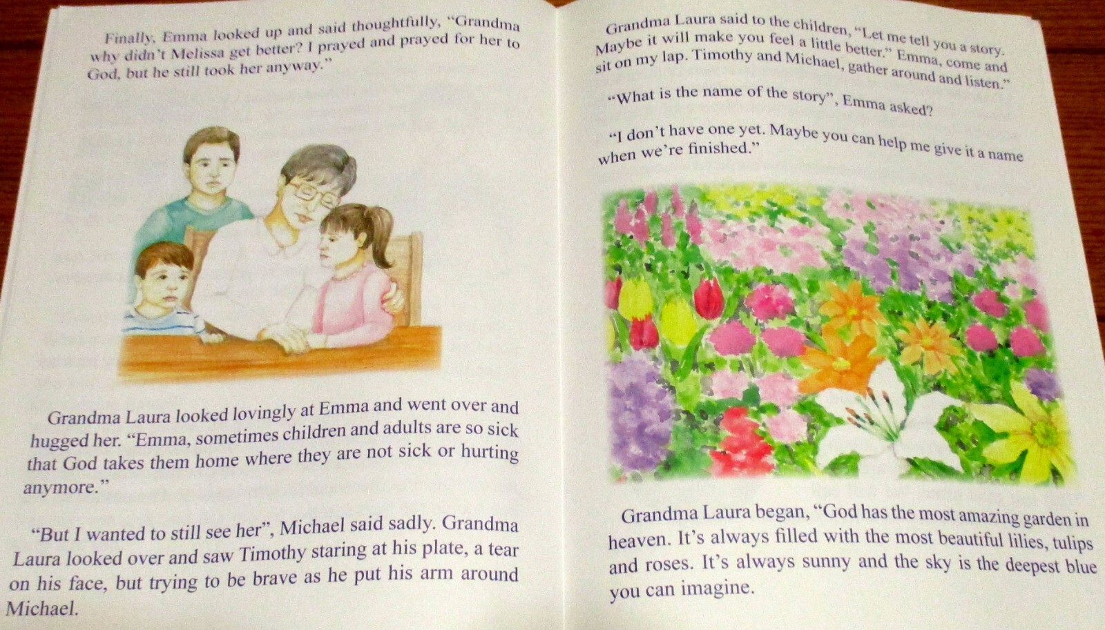 2012 Melissa s Flower “A Grandma Laura Story” SIGNED First Printing 18 Pages