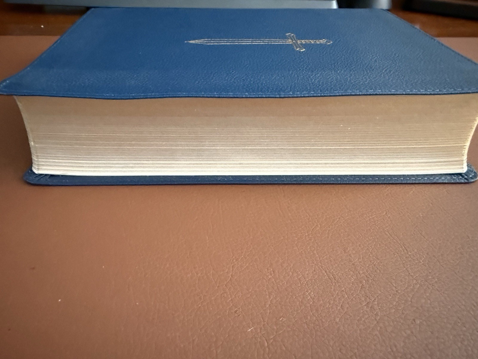 Legacy Standard Bible, MacArthur Study Bible – Paste-Down Cowhide. Blue Sword