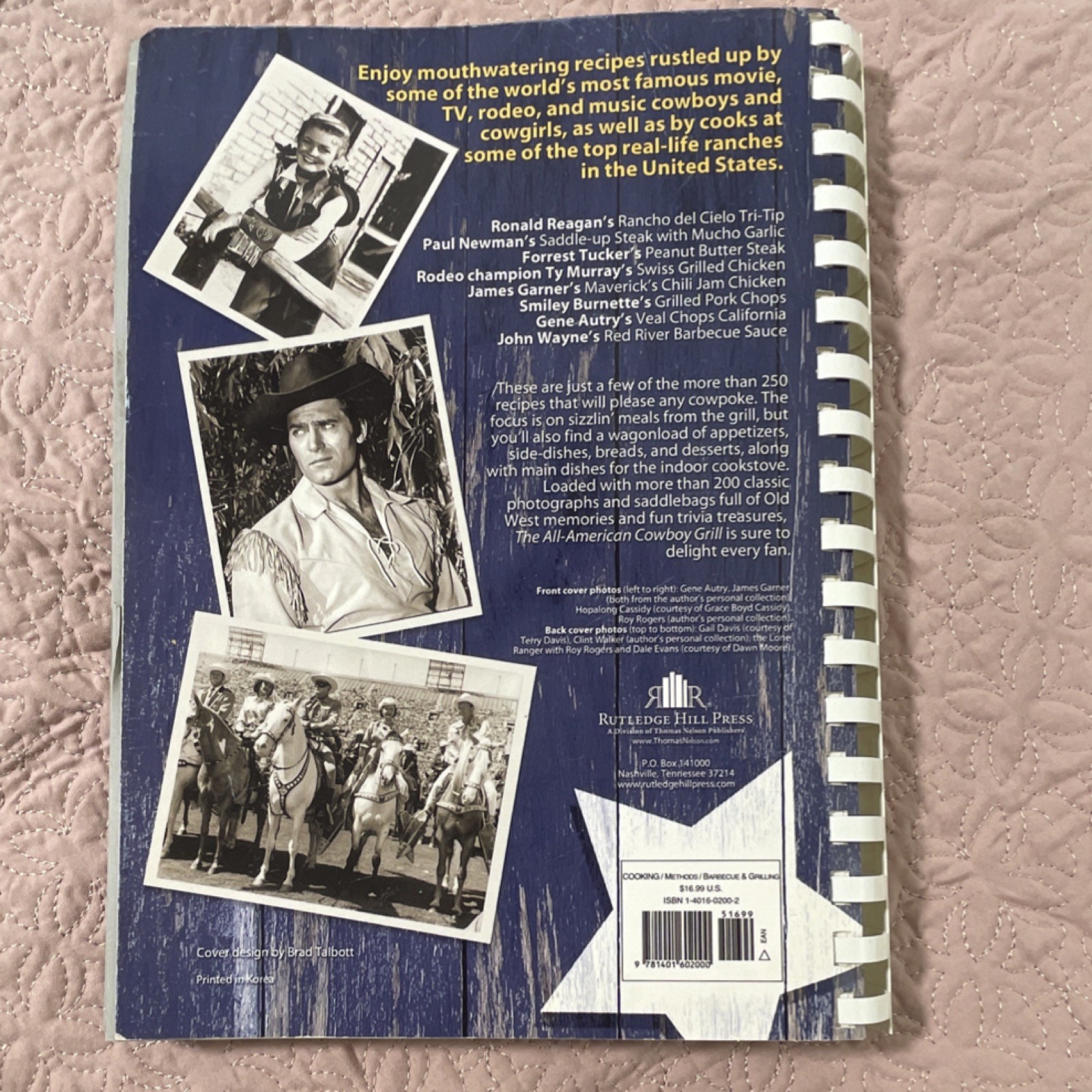 All-American Cowboy Grill Sizzlin’ Recipes Ken Beck Hardcover 2005 Nelson