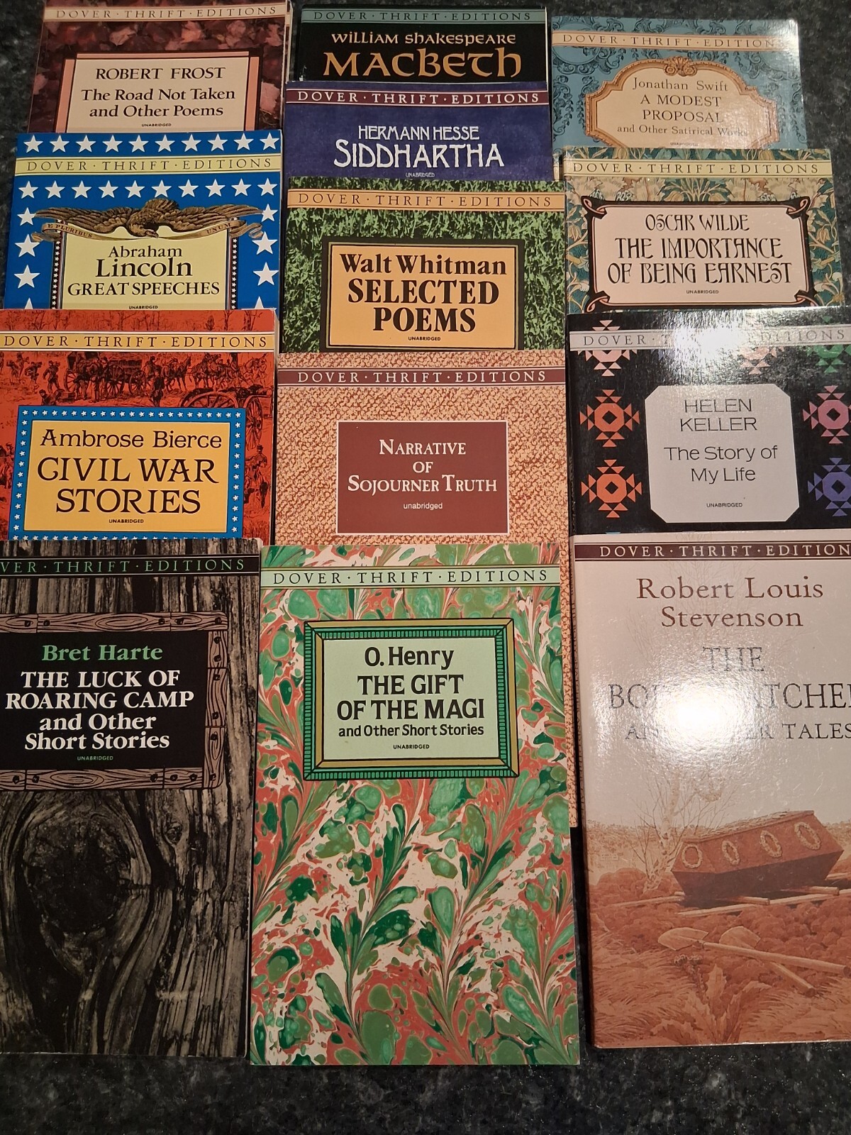 Dover Thrift Edition Classic Novels series