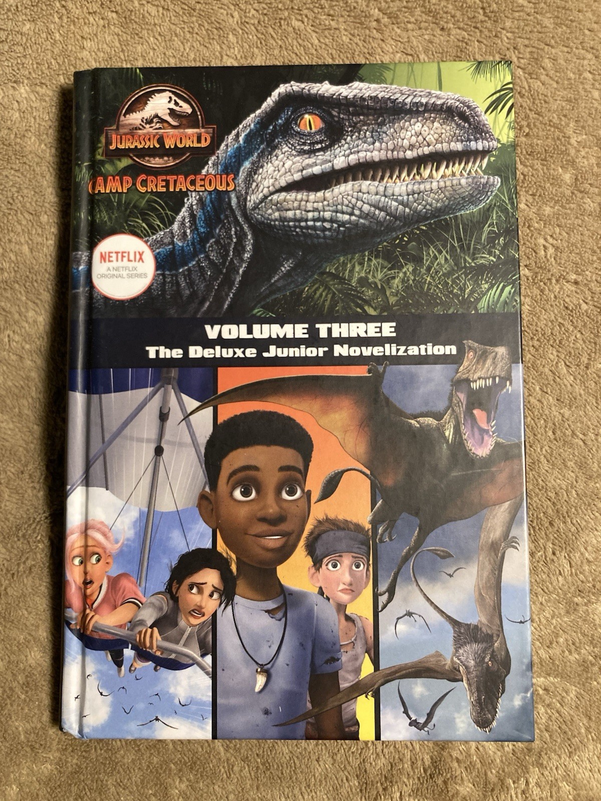 Camp Cretaceous Deluxe Junior Novelization Book Box Set Jurassic World Vol 1-4