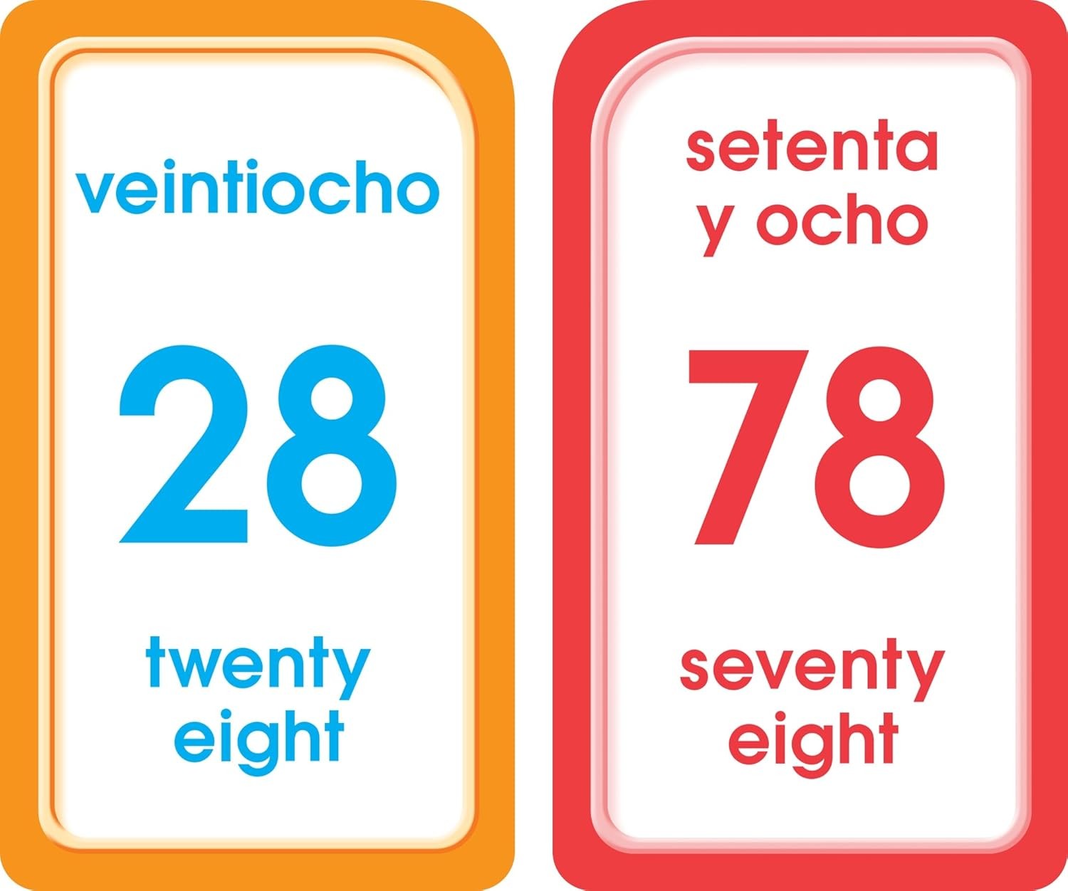 School Zone Spanish Numbers 1-100 Flash Cards: 56 Cards, Preschool,…