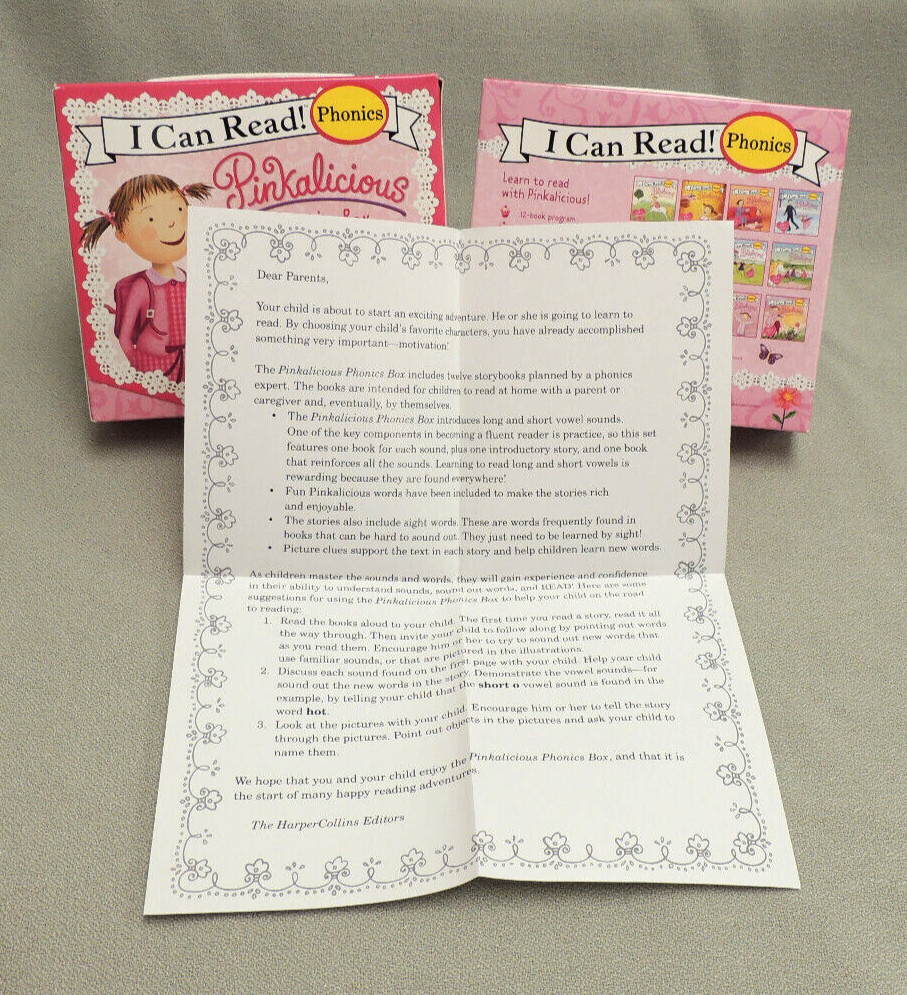 Pinkalicious Phonics Box Set (I Can Read Phonics) – 12 Paperbacks NEW BOX SET