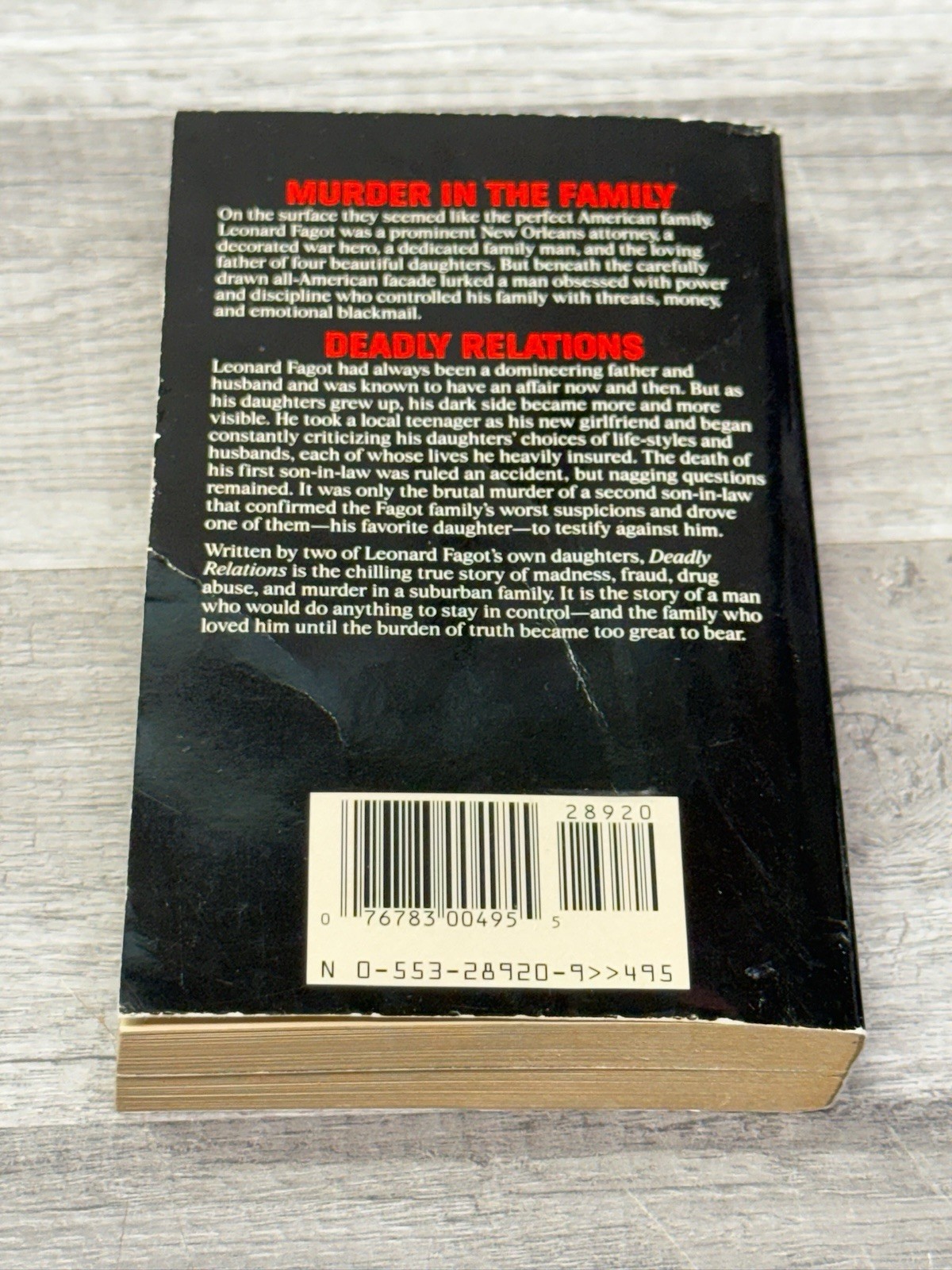 DEADLY RELATIONS By Carol Donahue And Shirley Hall Bantam True Crime Paperback