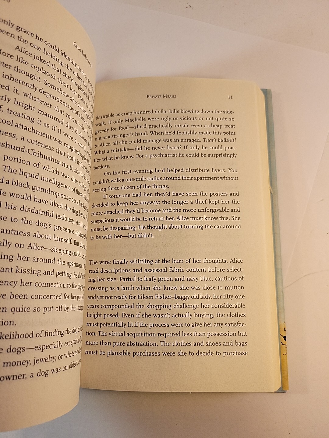 Private Means by Cree LeFavour (2020, Hardcover)