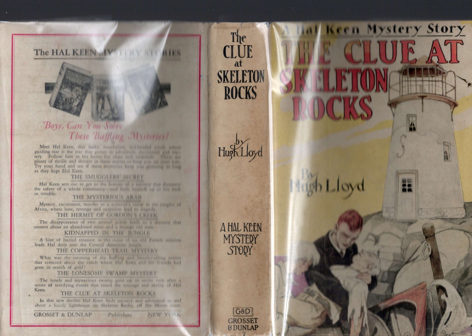 Hal Keen The Clue at Skeleton Rocks lst Edition in Dust Jacket