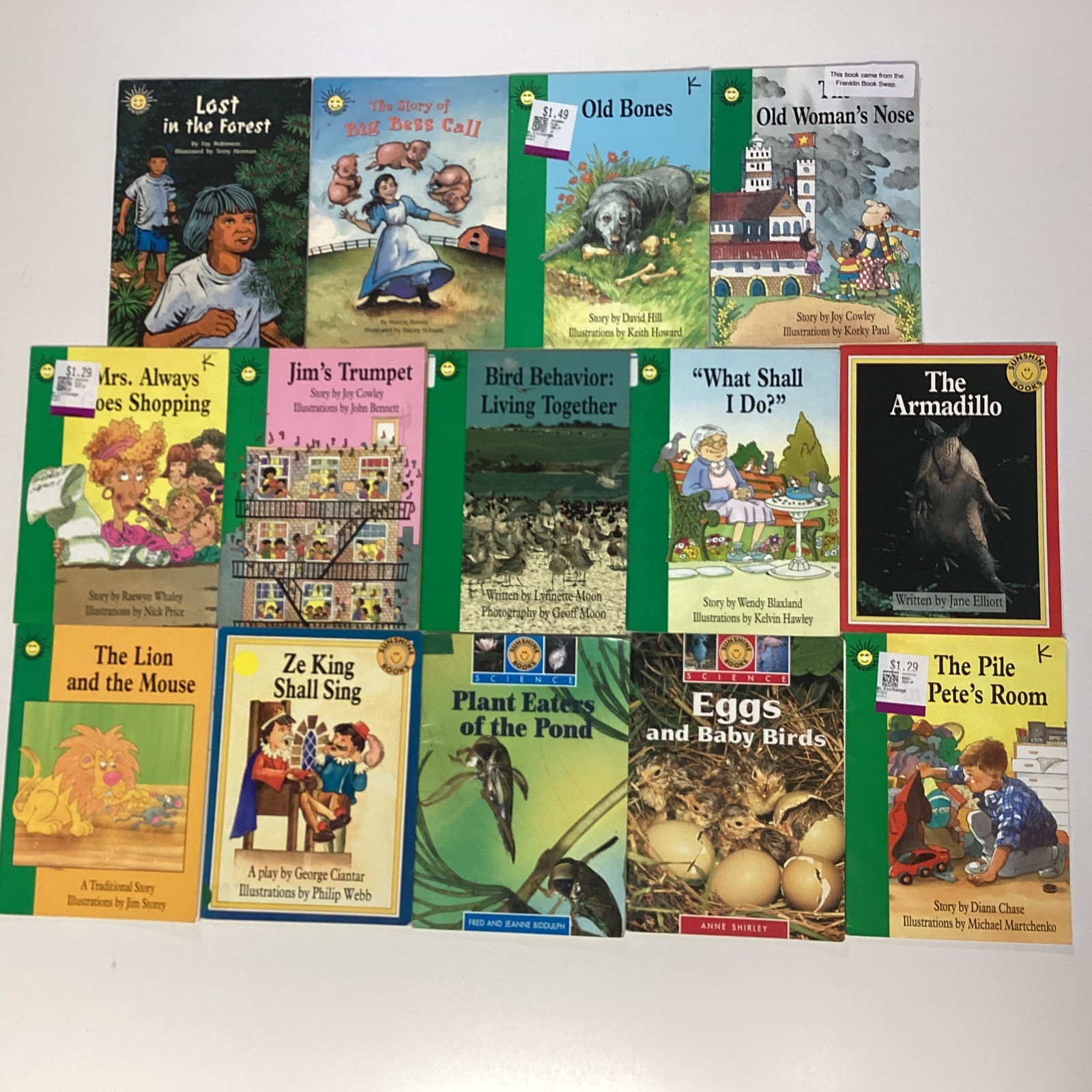 Sunshine Reader 2nd Grade 14 Book Lot Rigby Wright