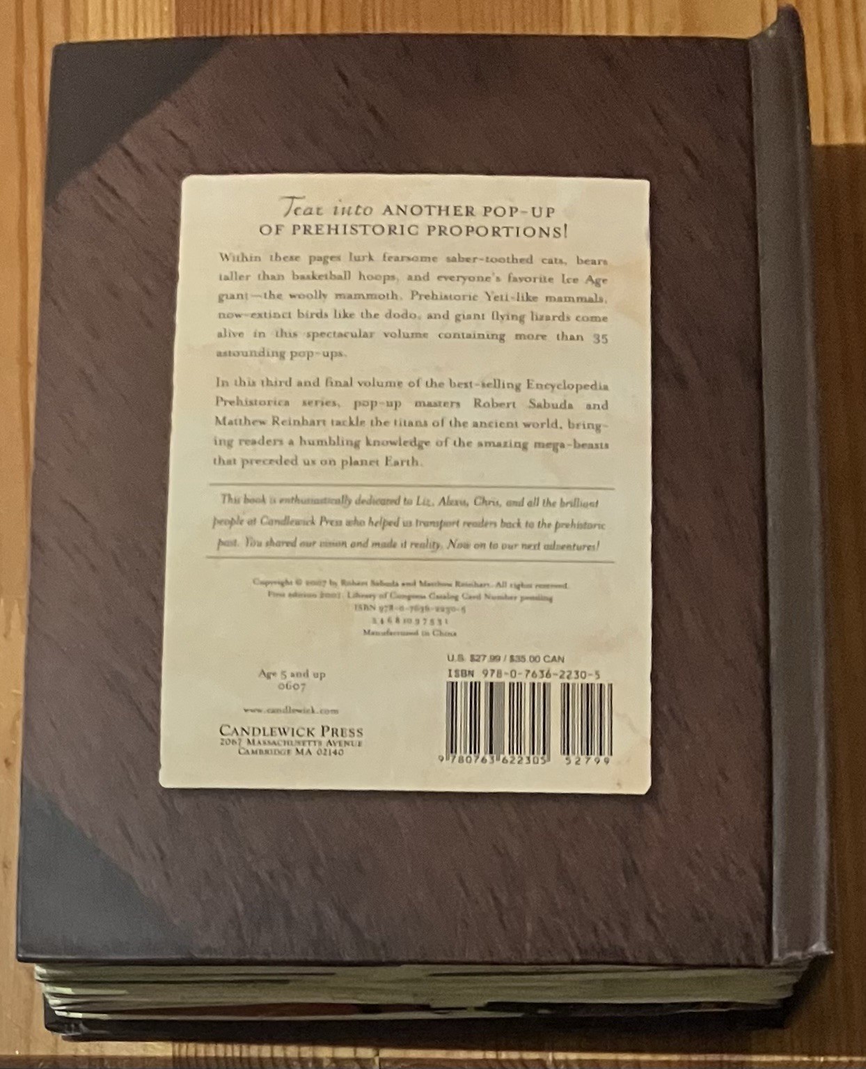 Encyclopedia Prehistorica Mega Beasts Robert Sabuda Matthew Reinhart Pop Up Book
