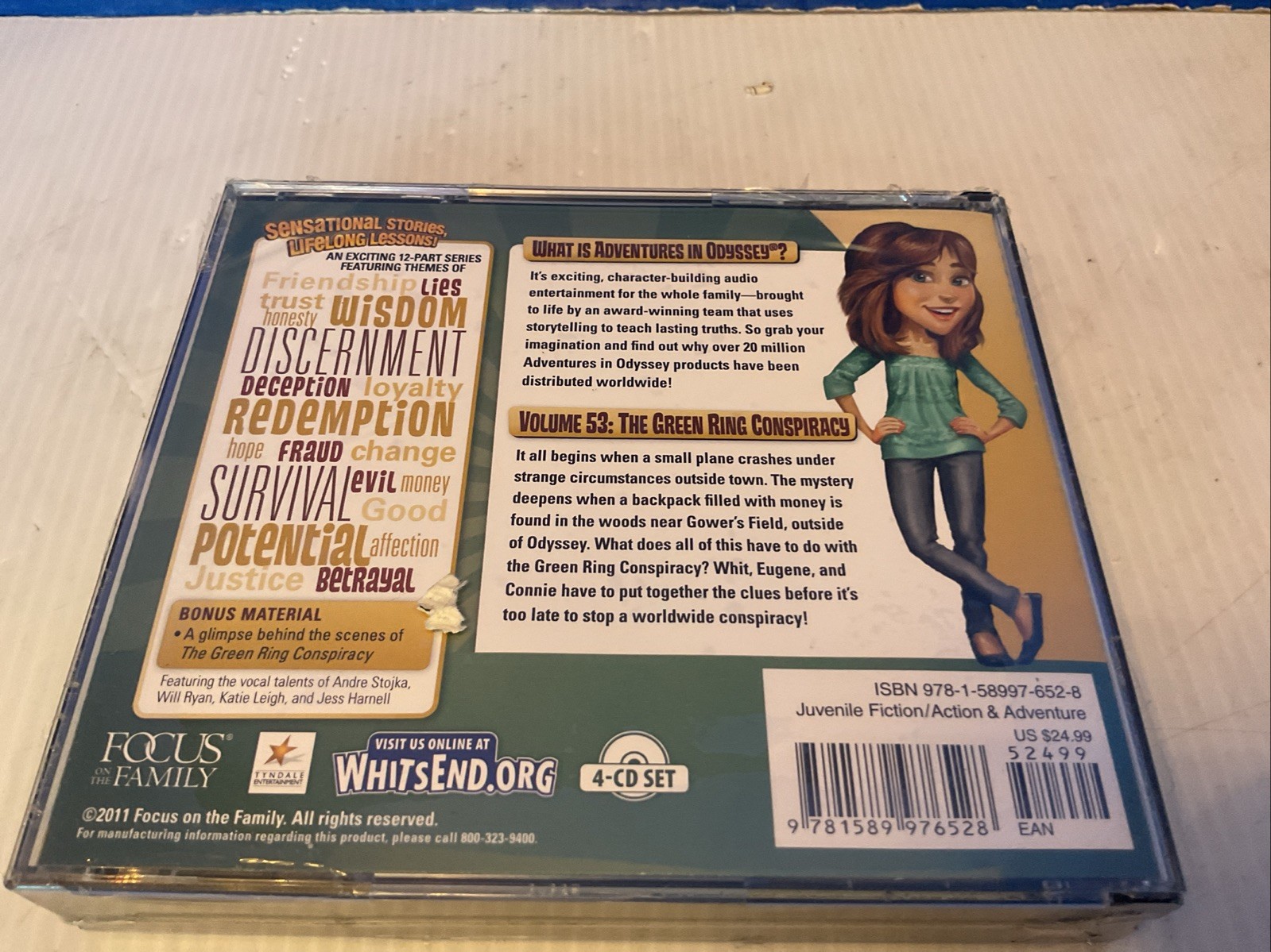The Green Ring Conspiracy (Adventures in Odyssey) Factory Sealed New