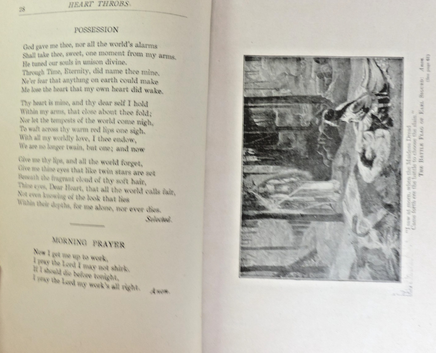 1911 Heart Throbs Vol. 2 The Old Scrap Book Poetry/Love Short Stories