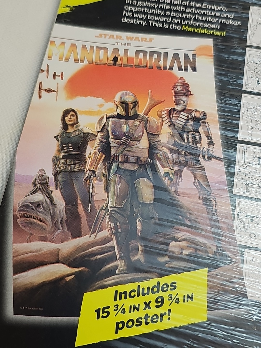 Crayola Art With Edge Star Wars The Mandalorian 28 Pages + 1 Poster New Sealed
