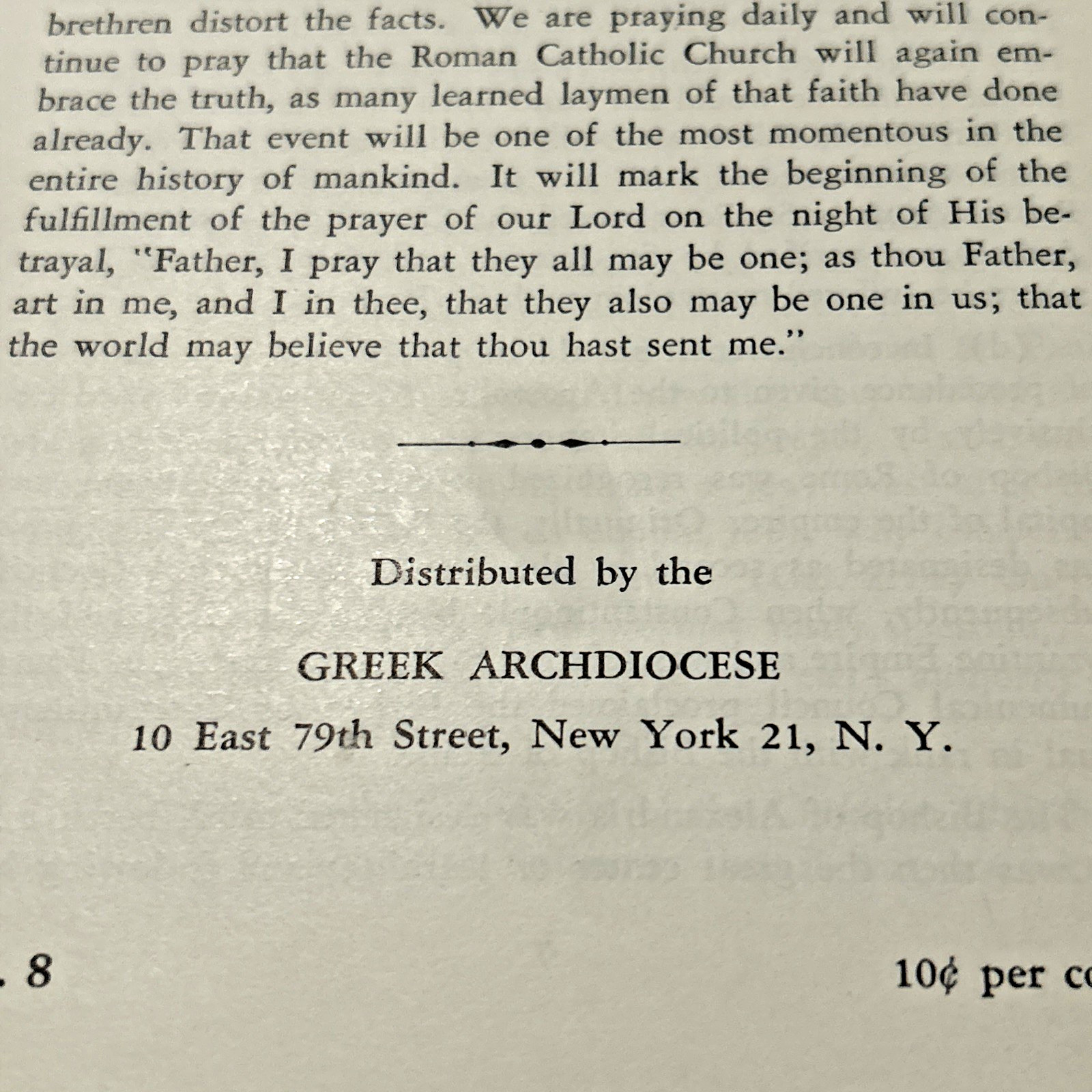 Eastern Orthodox Church ~ Lot of 4 ~ Pamphlets, Brochures ~ Vintage