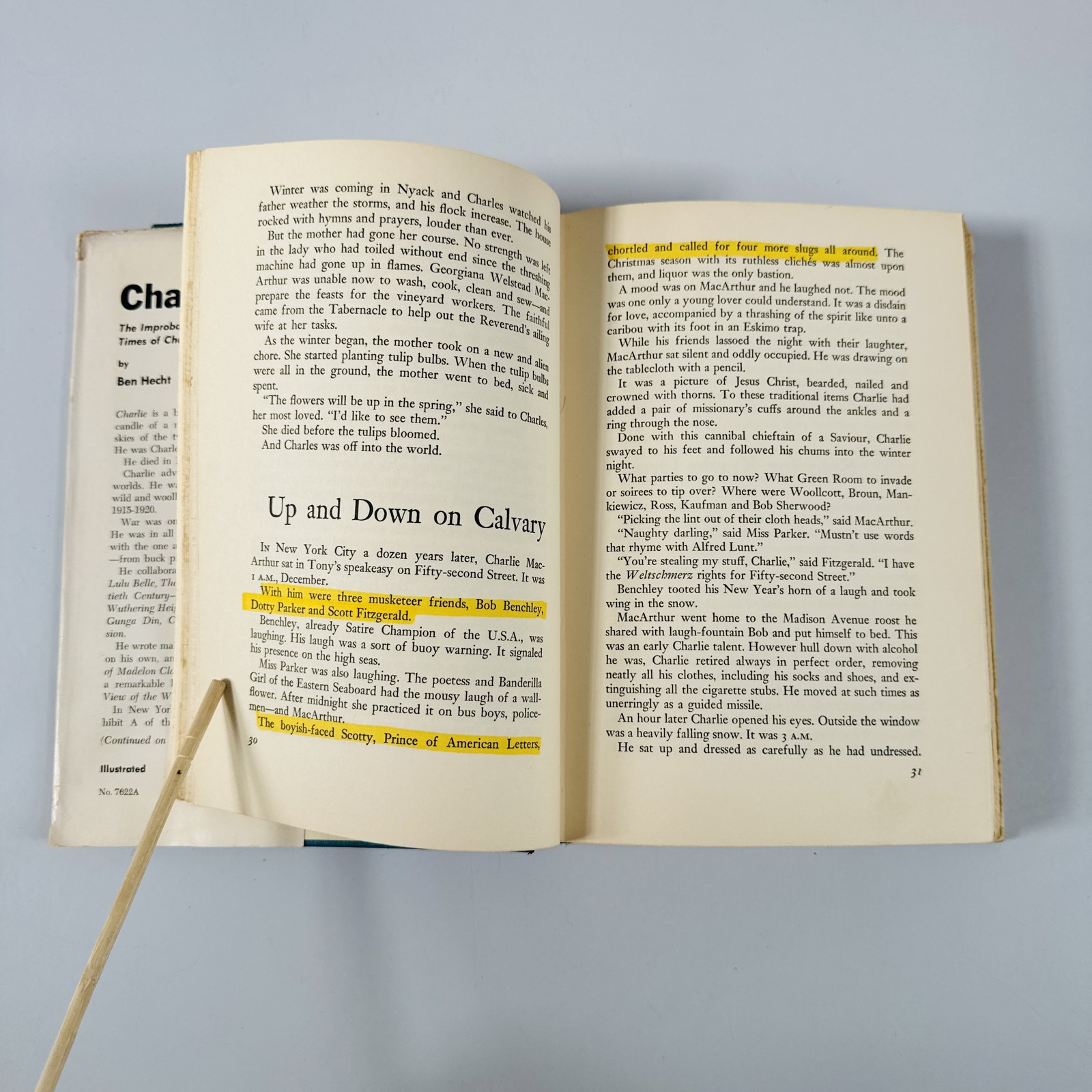 Charlie – Ben Hecht 1957 First Edition Harper & Brothers Illustrated Biography