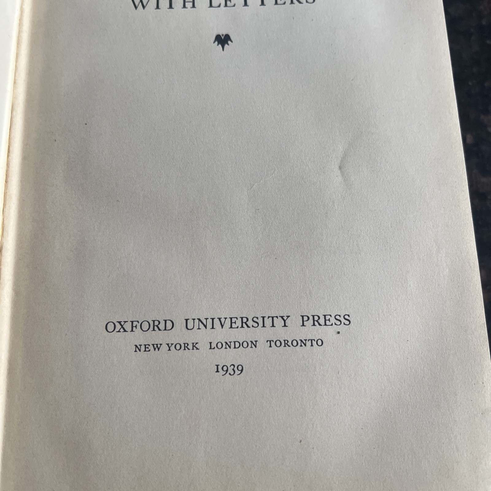 Autobiography with Letters ︱William Lyon Phelps ︱1939︱Hardcover