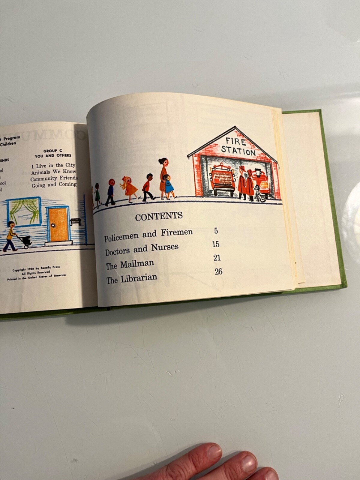 Community Friends by Muriel Stanek 1968 Illustrated hardcover Benefic Press