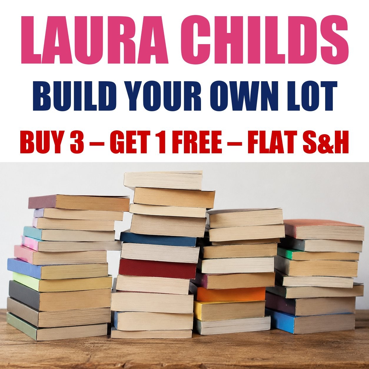 Laura Childs Paperback Books – Build A Romance Novel Book Lot – Flat Shipping