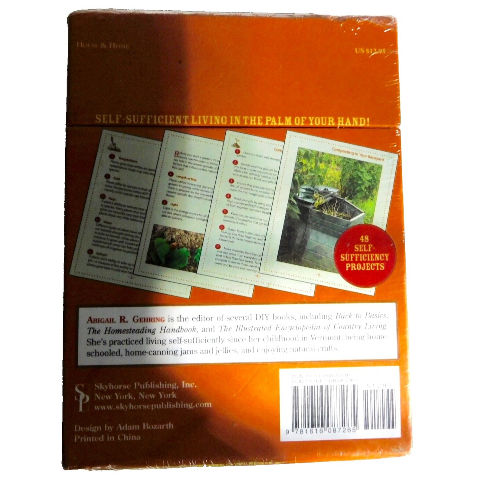 SELF-SUFFICIENCY: CARD SET: Handy Guide Baking, Crafts, more By Abigail Gehring