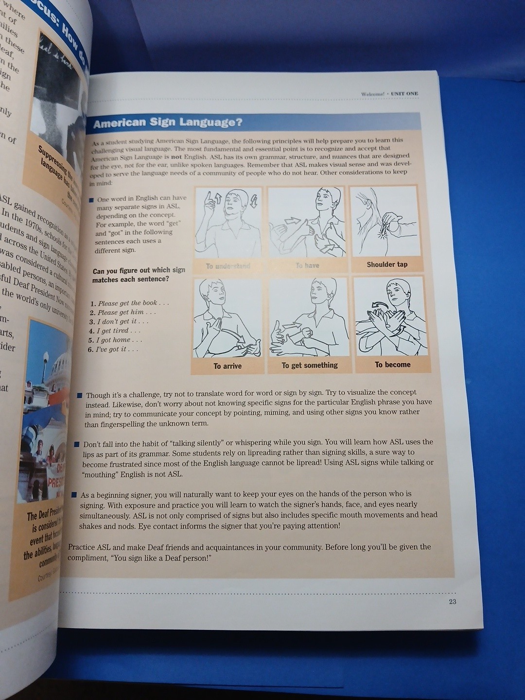Master ASL! LEVEL ONE Jason E. Zinza Sign Media Hardcover Illustrated 2006 USA