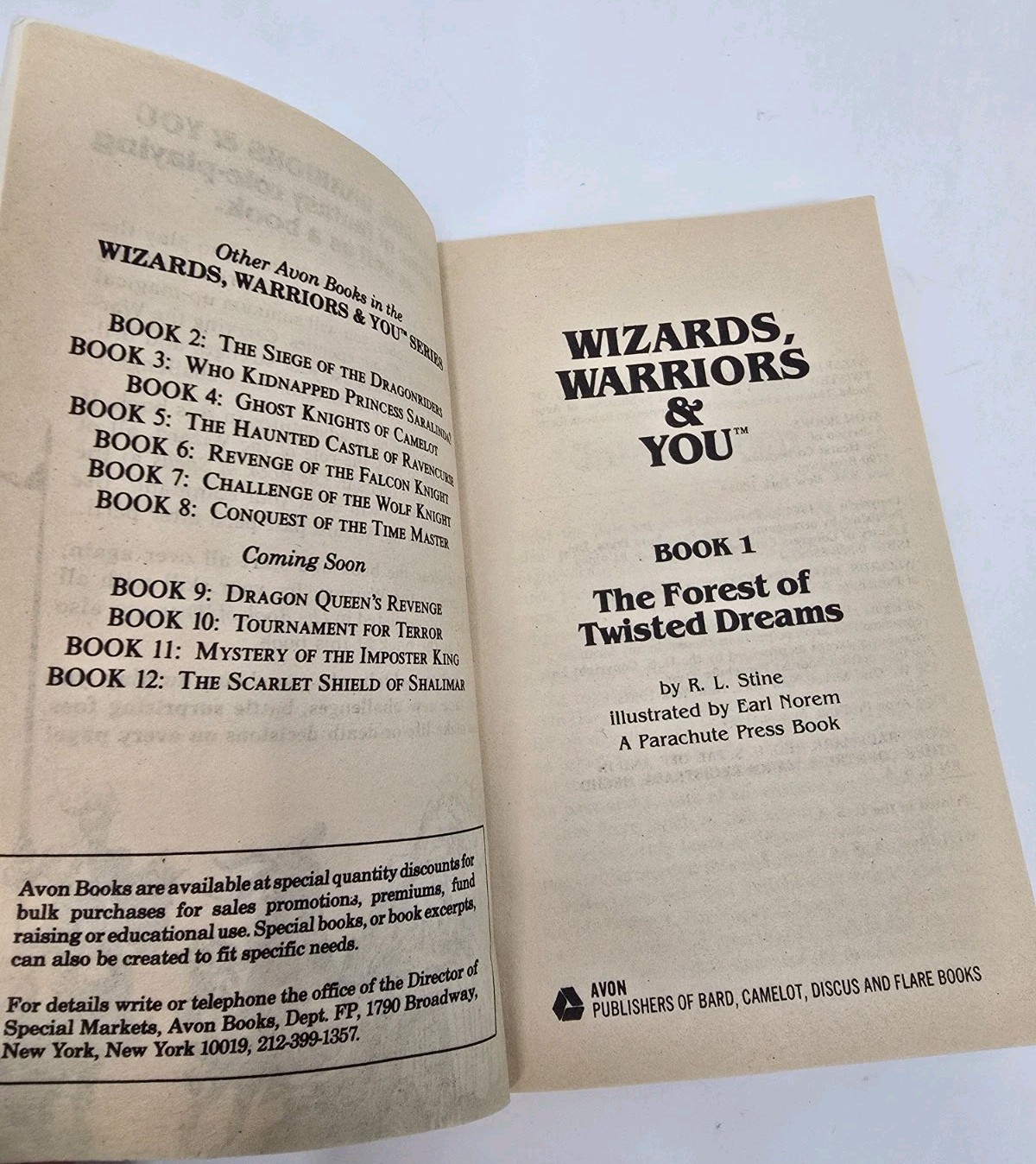 Wizards, Warriors and You Book #1 The Forest of Twisted Dreams & Book #2 Avon