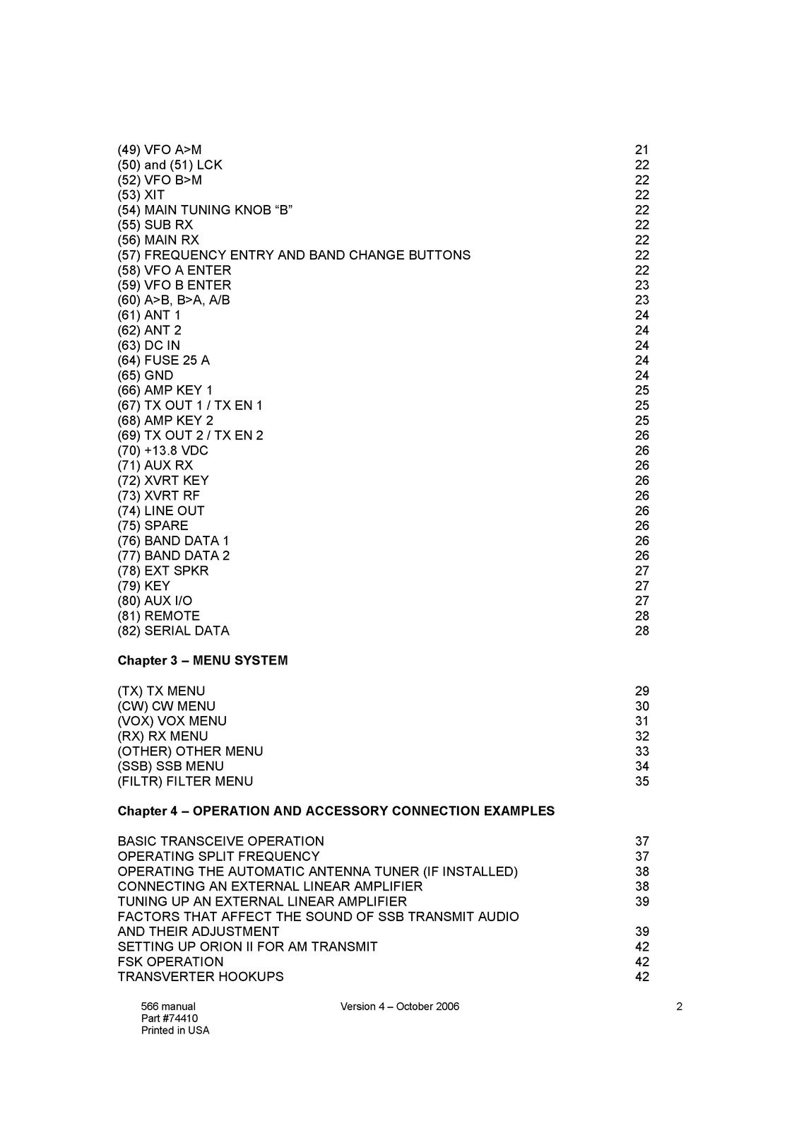 TEN TEC Orion 2 Model 566 Radio Transceiver Operators Manual – WIRE CLOSURE