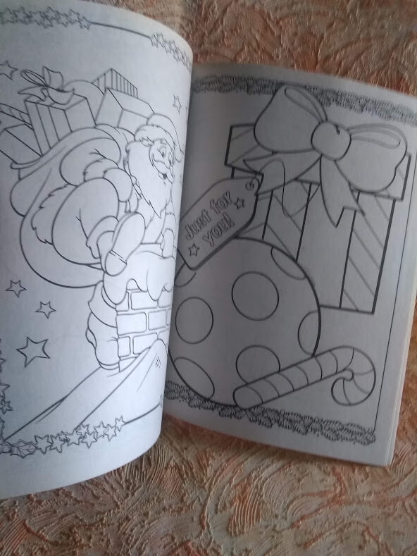 Kids Giant 160 Pages Holiday Coloring Activity Book Games