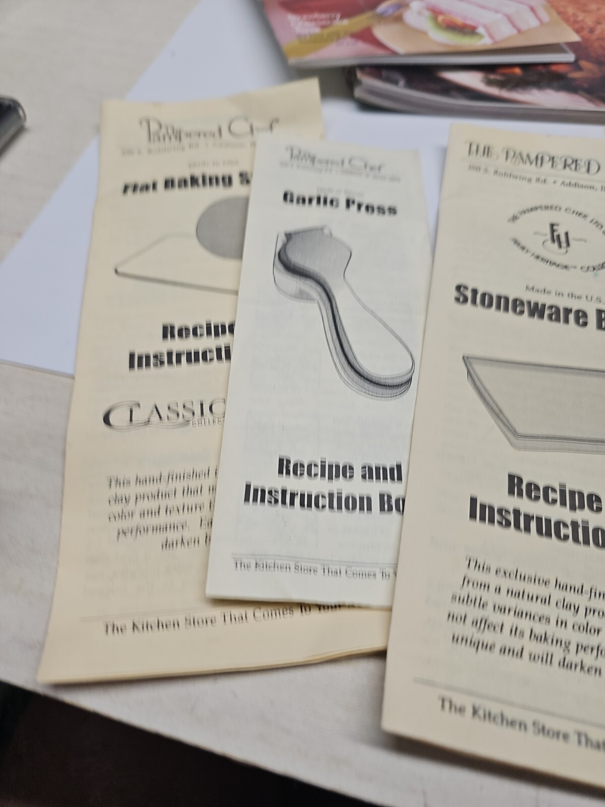 The Pampered Chef Lot Cookbook Celebrate Family Friends, Seasons Best 4 pamplets