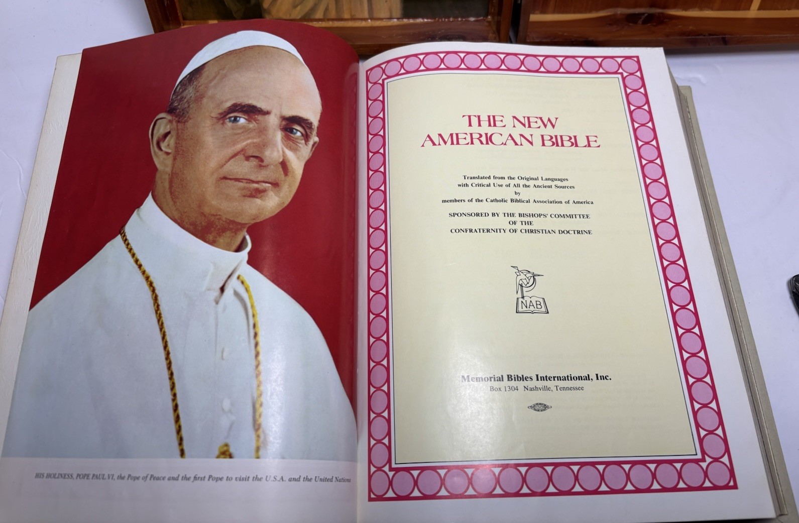New American Bible Keepsake Family Edition 1971 Hardcover Vintage Book