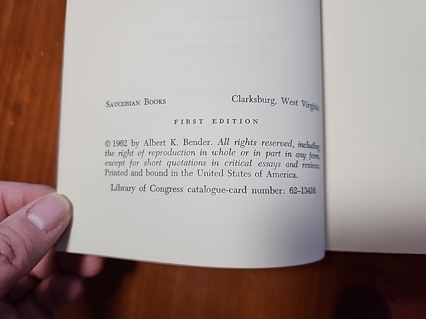 Flying Saucers And The Three Men. First Edition 1962 HC NO DJ
