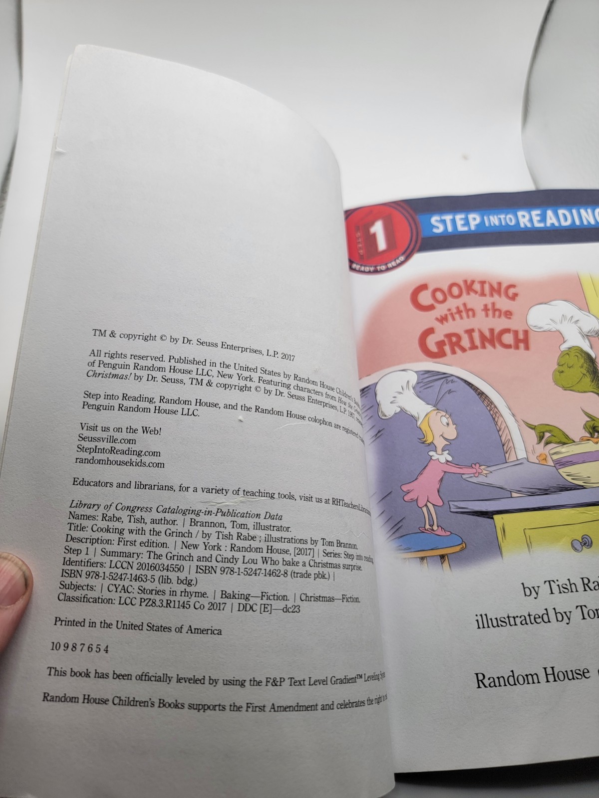Step into Reading Ser.: Cooking with the Grinch (Dr. Seuss) by Tish Rabe (2017,