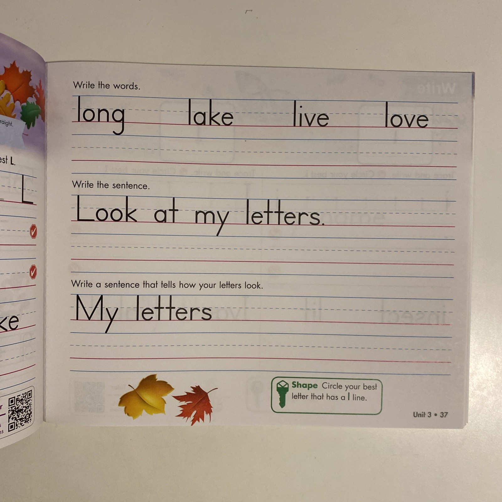 #1 Zaner Bloser Handwriting © 2020 Grade 1 Student Edition Clean Pages