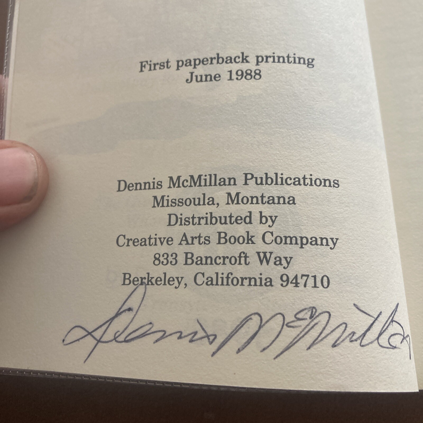 THE BLIND PIG Signed Multiple Times By Jon A. Jackson, Wilson, Macmillan 1988