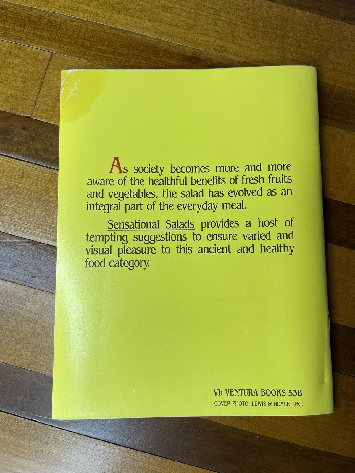 300 Sensational Salads by Lucinda Hollace Berry 1982 Paperback Newpaper Pamphlet