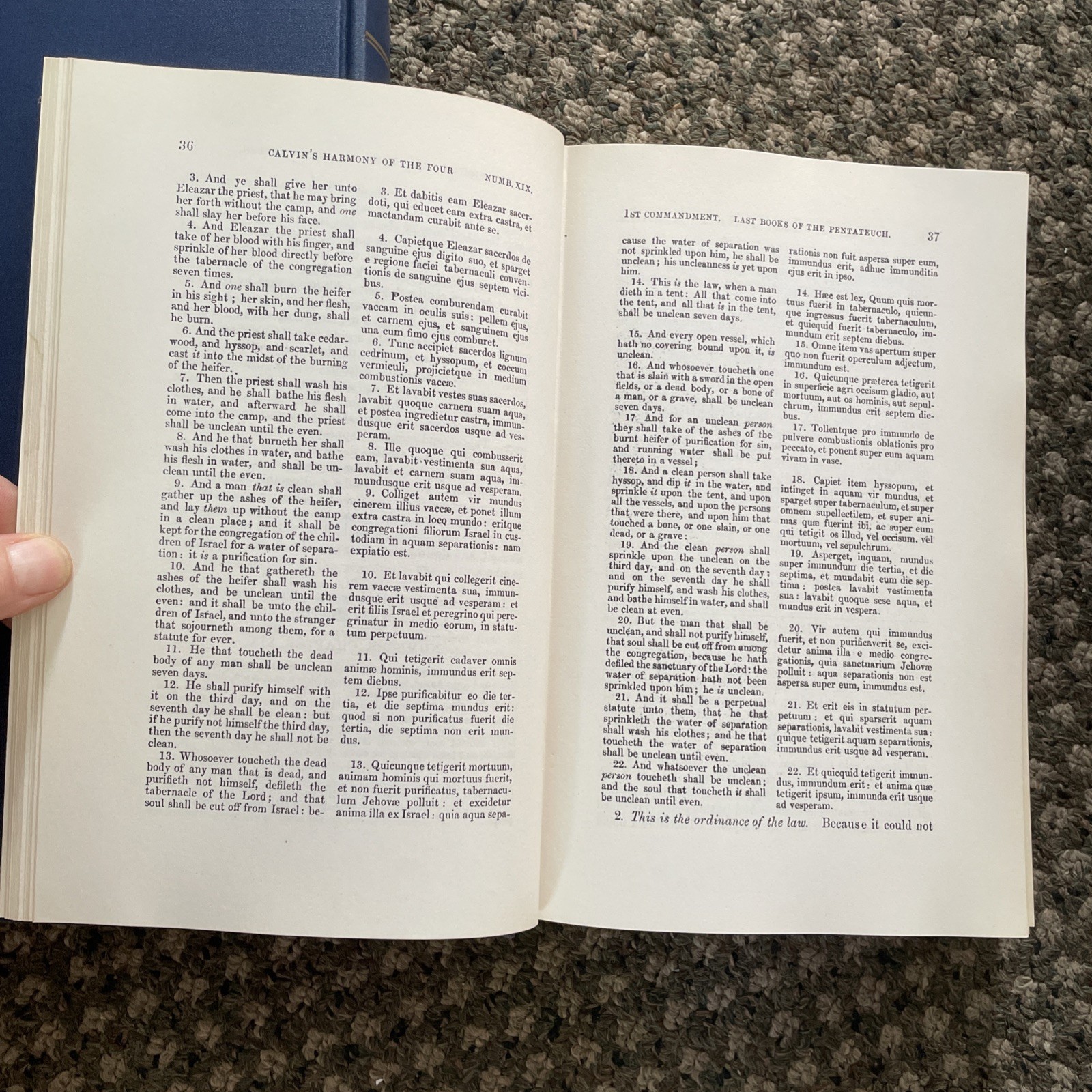 Calvin’s Commentary on Last 4 Books of Moses 4 Volume Set Eerdmans 1948 HB