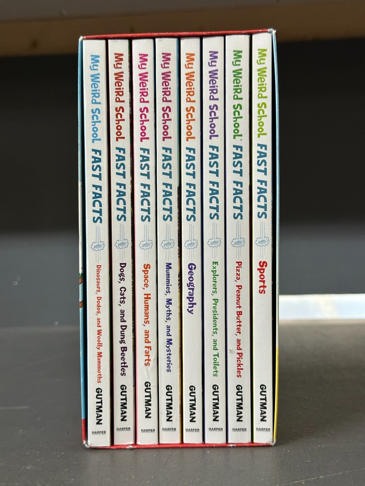 My Weird School Fast Facts By Dan Gutman: 8 Books Box Set with Slipcase – Good