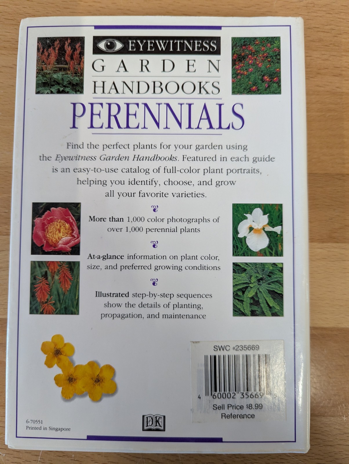DK Eyewitness Garden Handbooks Perennials David Joyce Deni Bown HC Illus