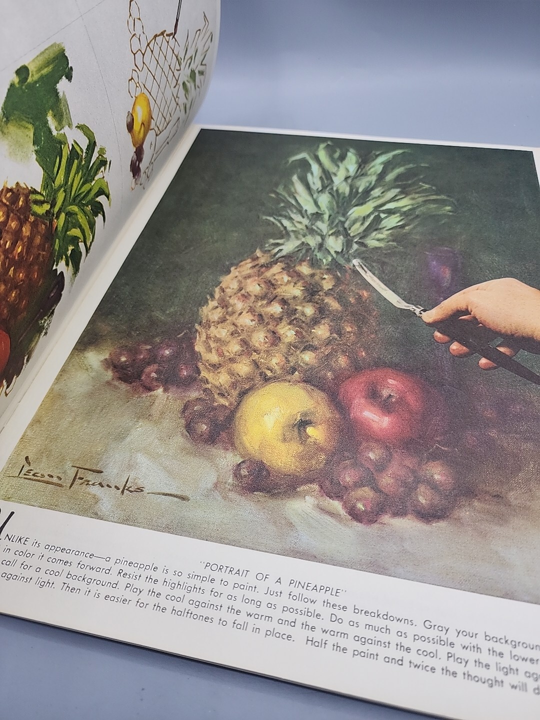 Leon Franks Paints Fruits & Vegetables Walter T Foster Vtg Art Instruction Book