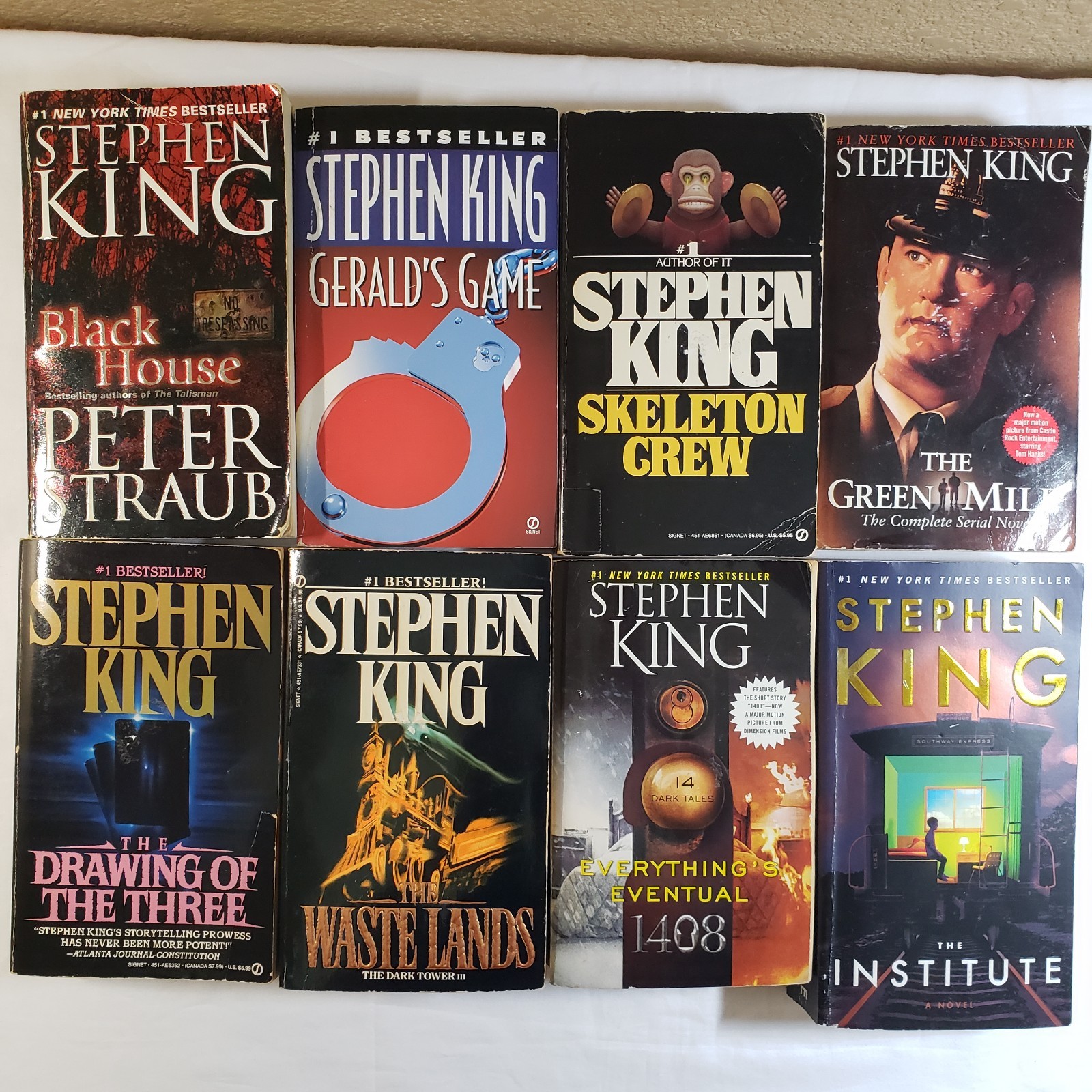 Stephen King Books. Skeleton Crew. Drawing Of The Three. The Waste Lands. 1408 +