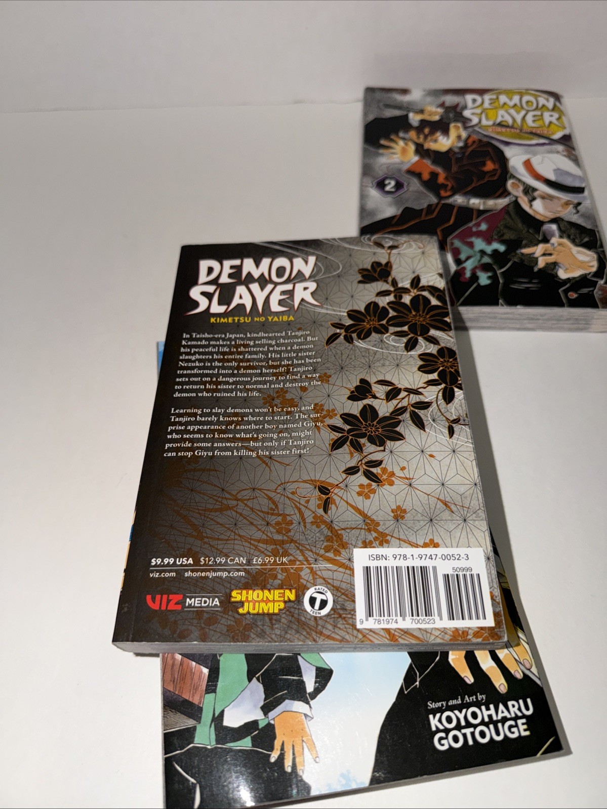 Demon Slayer Manga Books Volume 1 2 3 Lot Of 3