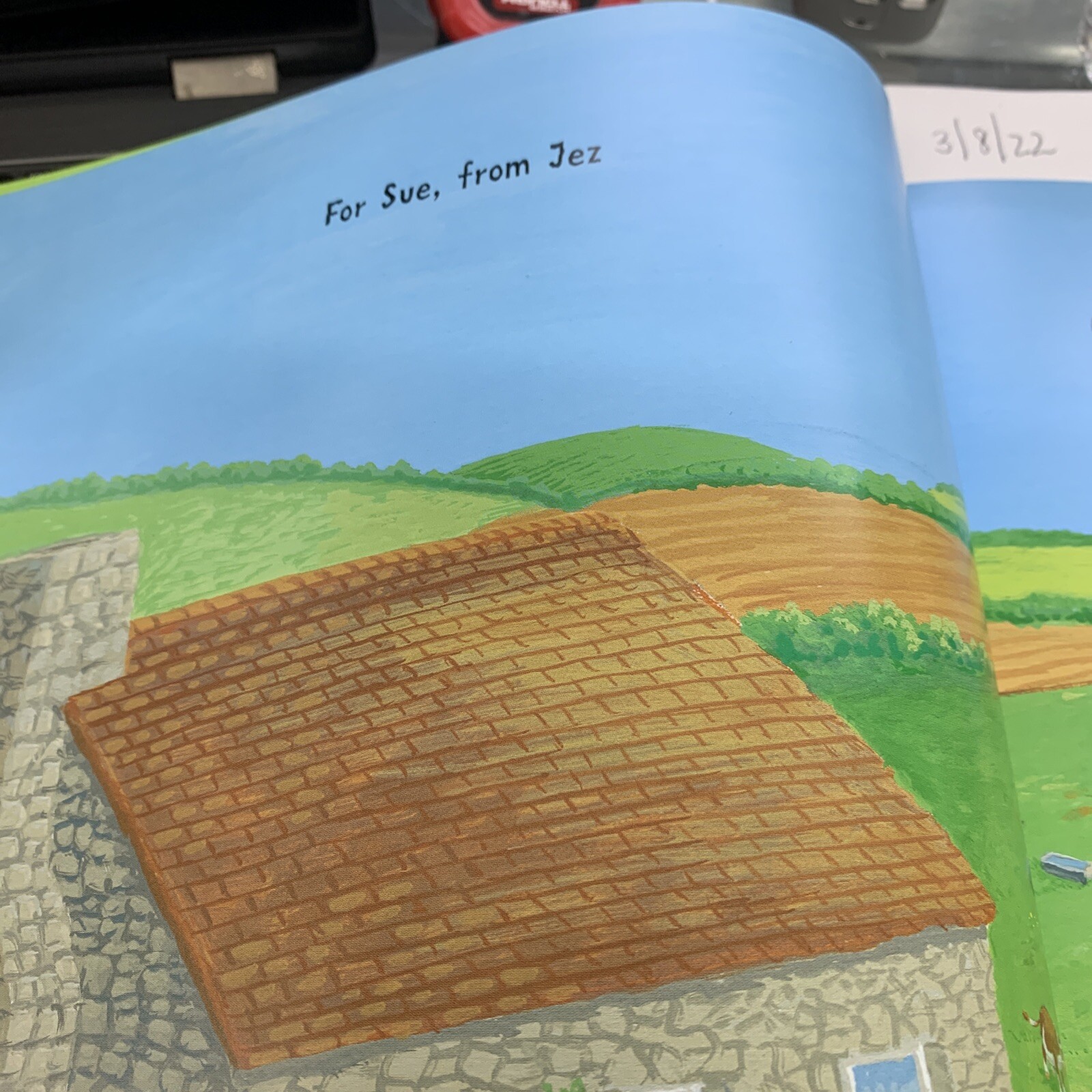 Rare Gobble Gobble Moooooo Tractor Book by Jez Alborough Printed Upside Down