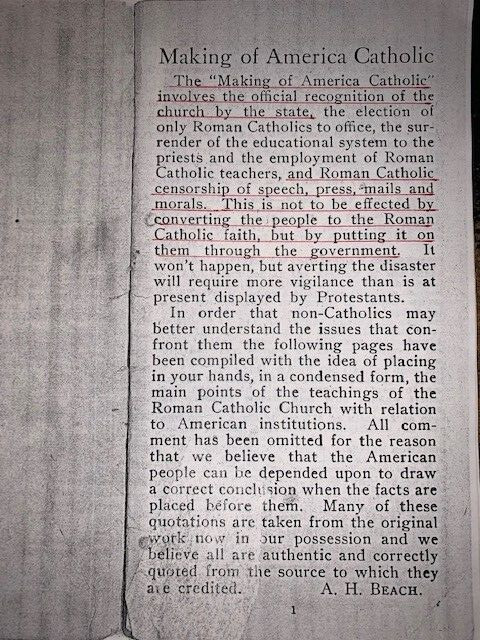 Making America Catholic Book~1925~Roman Catholic Conspiracy?~Vatican Jesuits~NWO